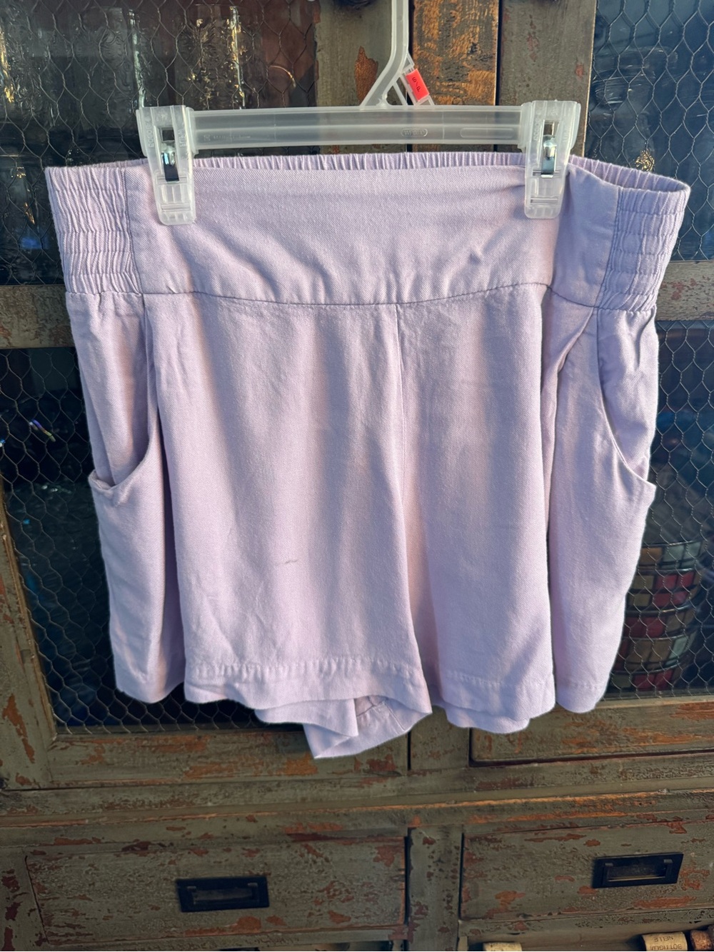 Talula Lavender Elastic-Waist Skort with Side Pockets